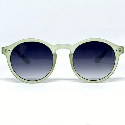 ÓCULOS DE SOL VIBES - VERDE CLEAR FOSCO C/ PRETO DEGRADÊ (unissex)