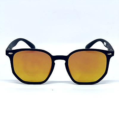 ÓCULOS DE SOL IPANEMA - PRETO C/ LARANJA ESPELHADO