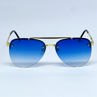 ÓCULOS DE SOL AVIADOR HOLY - AZUL DEGRADÊ