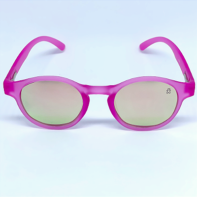 ÓCULOS DE SOL POLARIZADO CANCÚN - ROSA PINK COM ROSE ESPELHADO