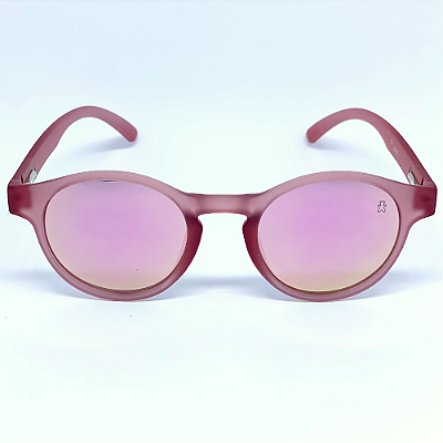 ÓCULOS DE SOL POLARIZADO CANCÚN - ROSA FOSCO C/ LENTE ROSA PINK