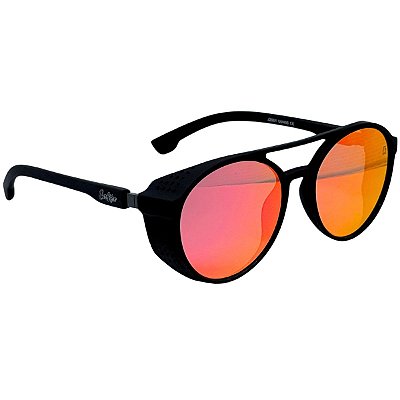 ÓCULOS DE SOL TOKYO - PRETO COM VERMELHO ESPELHADO