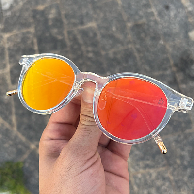 ÓCULOS DE SOL JOY - CRISTAL C/ VERMELHO ESPELHADO