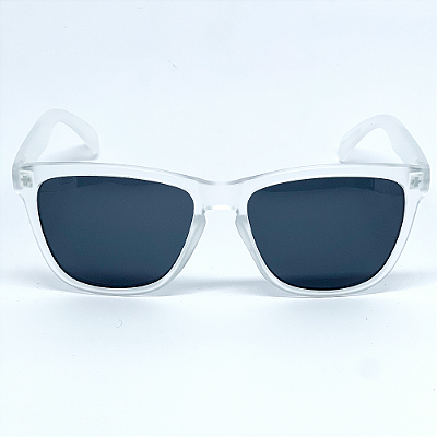 ÓCULOS DE SOL ESPORTIVO ZOOM - TRANSPARENTE FOSCO C/ PRETO