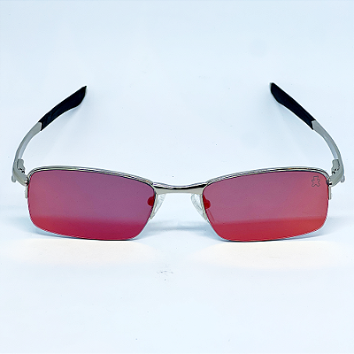 ÓCULOS DE SOL SCOOT - VERMELHO ESPELHADO C/ PRATA