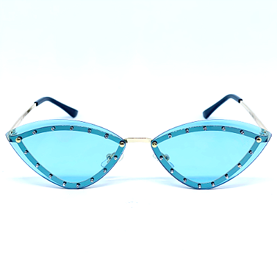 ÓCULOS DE SOL STAR - AZUL C/ DOURADO