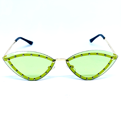 ÓCULOS DE SOL STAR - VERDE C/ DOURADO