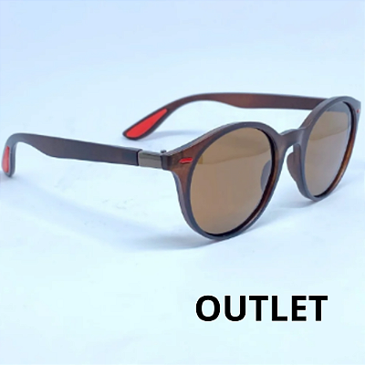 ÓCULOS ITALIA MARROM OUTLET (Pequenas Avarias)