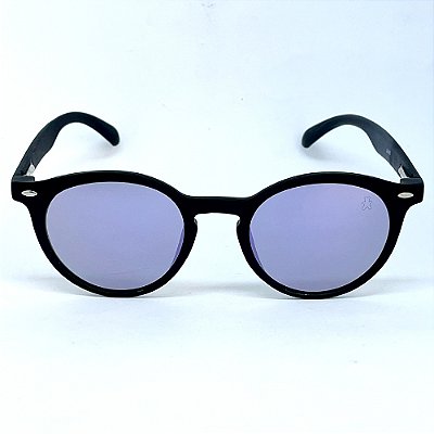 ÓCULOS DE SOL ESPORTIVO FIRE - PRETO C/ ROXO ESPELHADO (unissex)