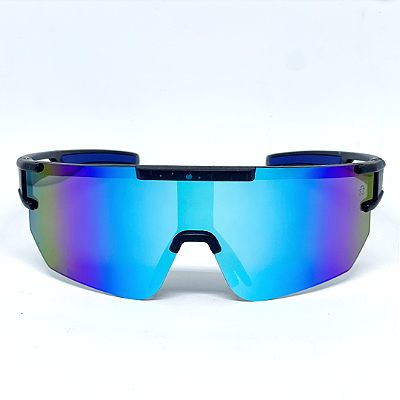 ÓCULOS DE SOL ESPORTIVO SNOW - AZUL ESPELHADO