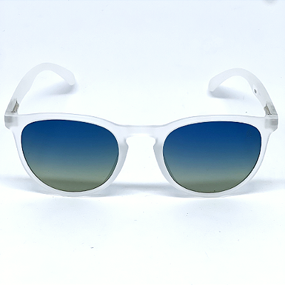 ÓCULOS DE SOL POLARIZADO FIESTA - TRANSPARENTE FOSCO COM AZUL DEGRADÊ