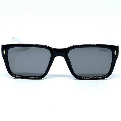 ÓCULOS DE SOL UP - PRETO BRILHANTE COM BRANCO