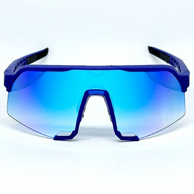 ÓCULOS DE SOL ESPORTIVO BOLT - AZUL ESPELHADO