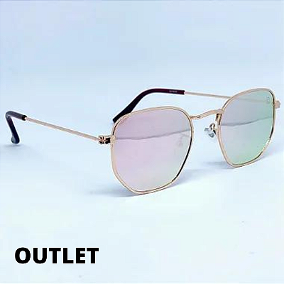 ÓCULOS MIAMI ROSE ESPELHADO OUTLET (Pequenas Avarias)