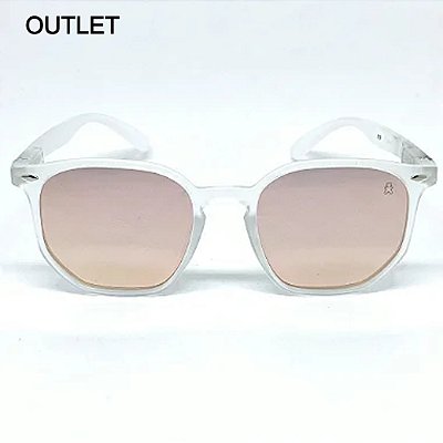 ÓCULOS IPANEMA TRANSPARENTE FOSCO COM ROSA ESPELHADO (Pequenas Avarias)