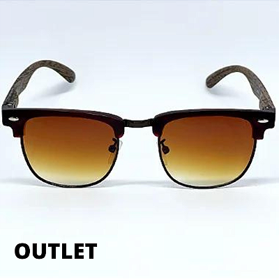 ÓCULOS FRESNO WOOD MARROM DEGRADE OUTLET (Pequenas Avarias)