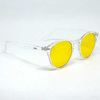 ÓCULOS DE SOL IBIZA - TRANSPARENTE COM AMARELO