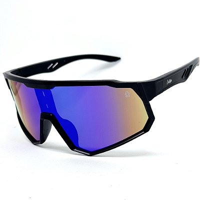 Óculos de Sol Esportivo Jet 2.0 - Preto c/ Camaleão