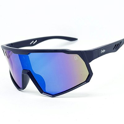 Óculos de Sol Esportivo Jet 2.0 - Azul Marinho c/ Azul