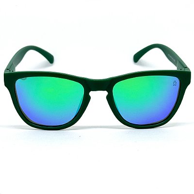 ÓCULOS DE SOL ESPORTIVO POLARIZADO ZOOM - VERDE ESPELHADO