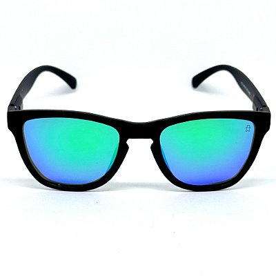 ÓCULOS DE SOL ESPORTIVO POLARIZADO ZOOM - PRETO COM CAMALEÃO ESPELHADO