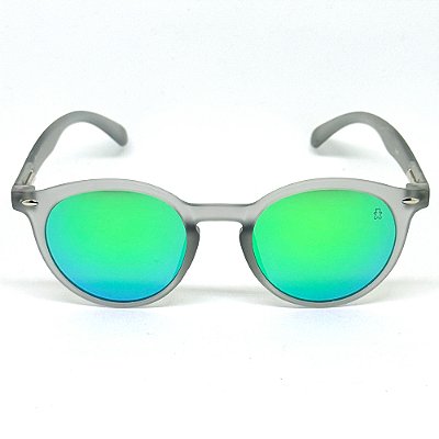 ÓCULOS DE SOL ESPORTIVO FIRE - CINZA COM CAMALEÃO (unissex)