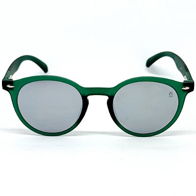 ÓCULOS DE SOL ESPORTIVO FIRE - VERDE COM PRATA ESPELHADO (unissex)