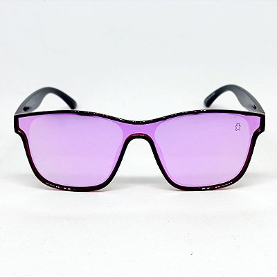 ÓCULOS DE SOL ESPORTIVO POLARIZADO BOSS - ROXO E VERMELHO ESPELHADO