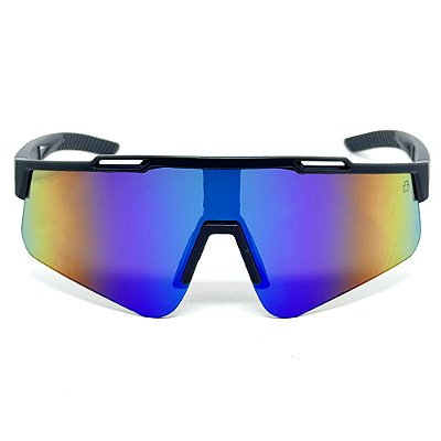 ÓCULOS DE SOL ESPORTIVO FLOW - CINZA COM CAMALEÃO
