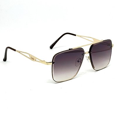 ÓCULOS DE SOL PRISMA - PRETO DEGRADÊ COM DOURADO