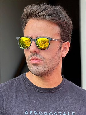 ÓCULOS DE SOL BULL WOOD - LARANJA COM BAMBU