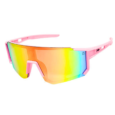 ÓCULOS DE SOL ESPORTIVO ICE - ROSA C/ LARANJA