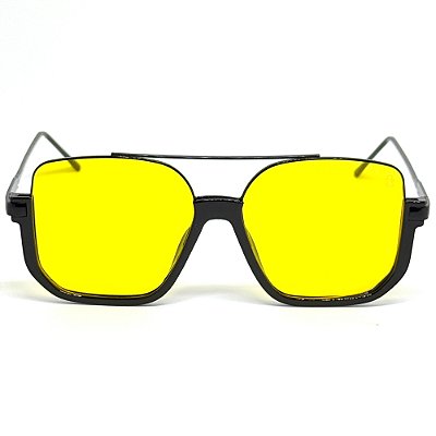 ÓCULOS DE SOL LUNA - PRETO COM AMARELO