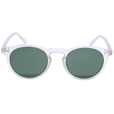 ÓCULOS DE SOL MALIBU - TRANSPARENTE FOSCO COM VERDE
