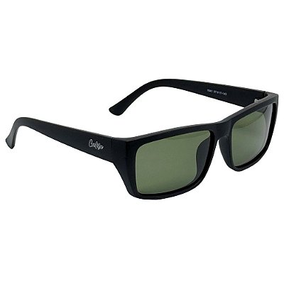 ÓCULOS DE SOL POLARIZADO BURN 2.0 - PRETO COM VERDE