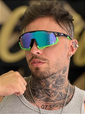ÓCULOS DE SOL ESPORTIVO POLARIZADO RACE - CAMALEÃO ESPELHADO