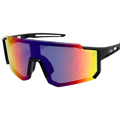 ÓCULOS DE SOL ESPORTIVO ICE -  AZUL CAMALEÃO COM PRETO