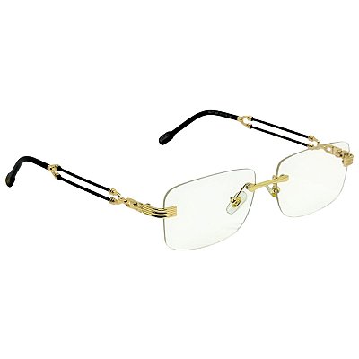 ÓCULOS DE SOL ROYAL - CRISTAL COM DOURADO
