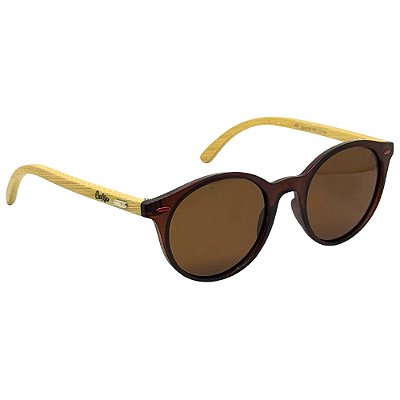 Óculos de Sol Italia Wood Polarizado - Marrom