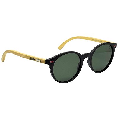 Óculos de Sol Italia Wood Polarizado - Verde C/ Preto
