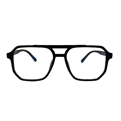 Óculos Aviador Monaco - Preto  (Anti Blue)