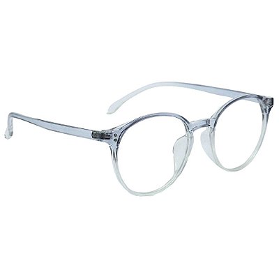 Óculos Redondo Vibes - Fumê C/ Cristal