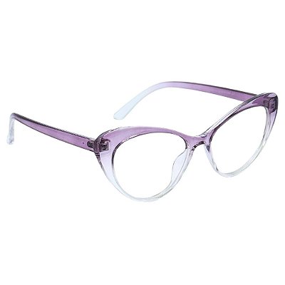 Óculos Gatinho Vitoria - Roxo Degradê (Anti Blue)