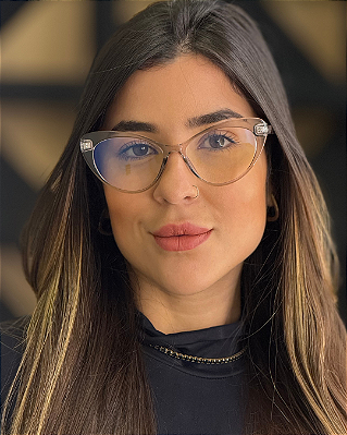 Óculos Gatinho Vitoria - Fumê (Anti Blue)