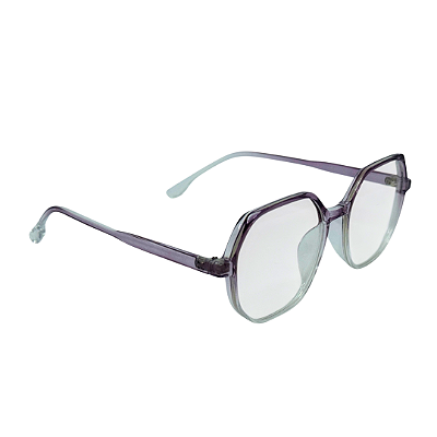 Óculos Geométrico Miralys - Lilás Cristal Degradê (Anti Blue)