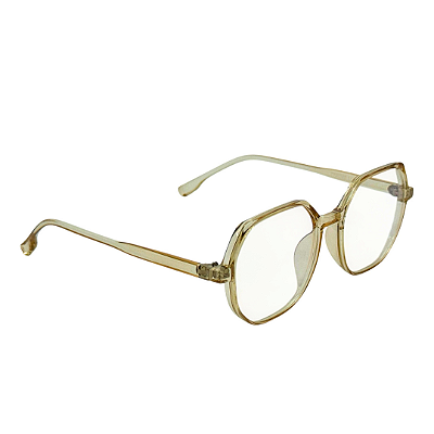 Óculos Geométrico Miralys - Marrom Cristal (Anti Blue)