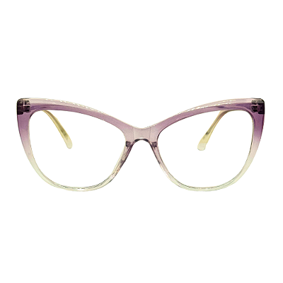 Óculos Gatinho Lays - Lilas Cristal (Anti Blue)