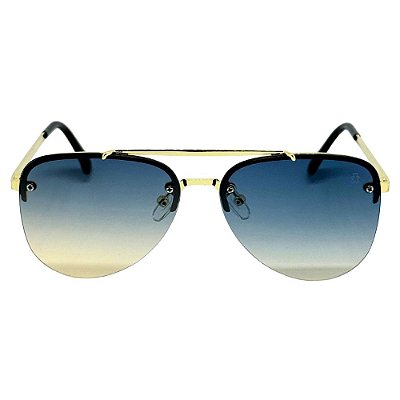 ÓCULOS DE SOL AVIADOR HOLY - AZUL ESCURO DEGRADÊ