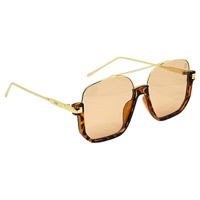 ÓCULOS DE SOL LUNA - TARTARUGA COM ROSE