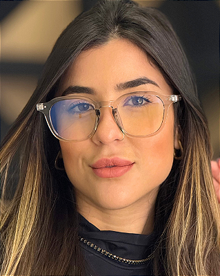 Óculos Quadrado Armação Day - Fumê (Anti Blue)